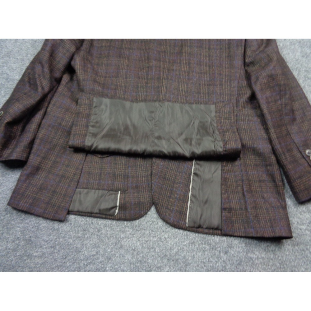 Joseph Abboud Heritage Blazer 44S Glen Check Plaid Reda Super 110's Wool - Picture 9 of 16